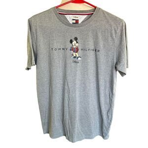 Tommy Hilfiger Tommy X Disney Mickey Mouse T-shirt Youth L Gray Short Sleeve